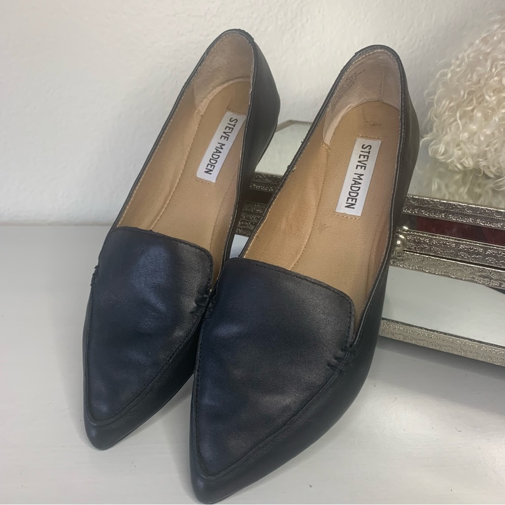 Steve madden leather, loafer flat